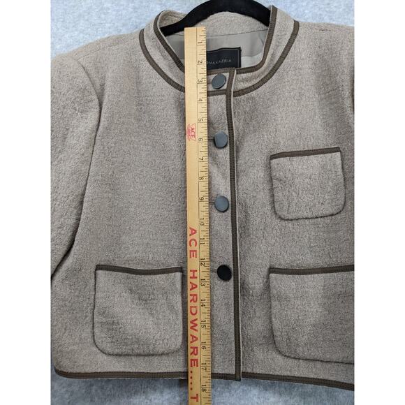 BCBG MAXAZRIA Wool Blend Dickenson Cropped Lady Jacket Blazer Sz S NWT READ - Picture 4 of 13
